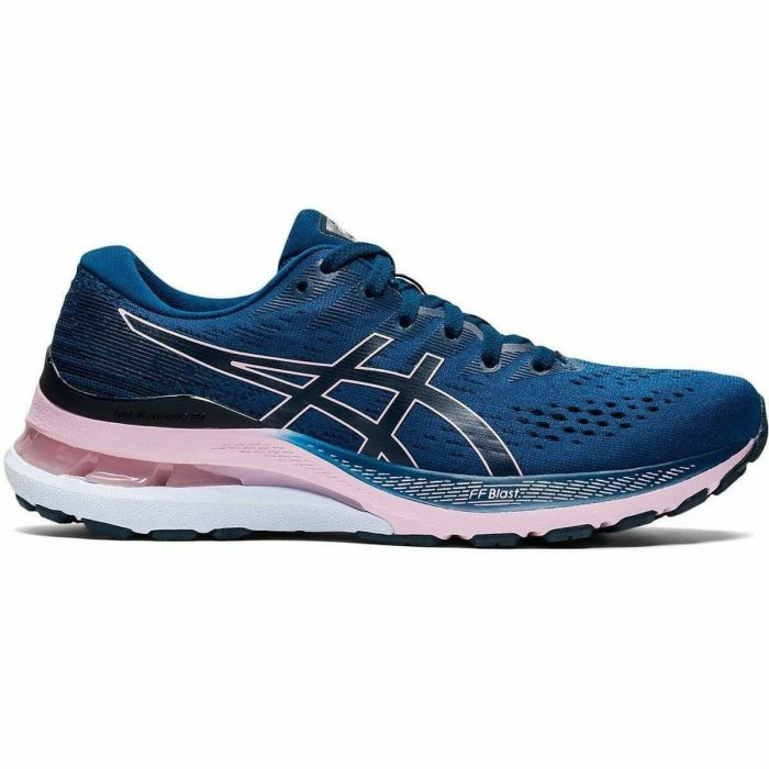asics gel kayano 28 womens running shoes blue 29621505392848