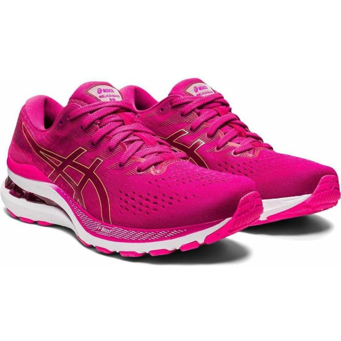 asics gel kayano 28 womens running shoes pink 29621694988496