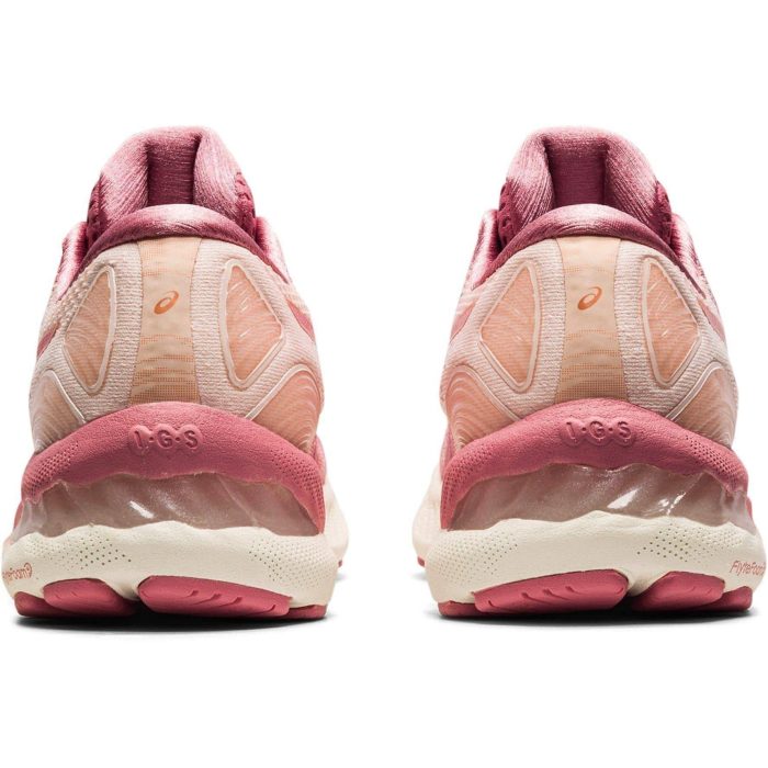 asics gel nimbus 23 womens running shoes pink 28557149503696