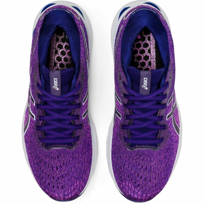 asics gel nimbus 24 womens running shoes purple 37451077877968