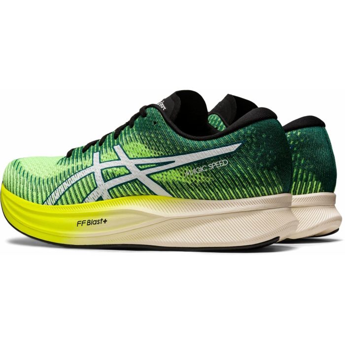 asics magic speed 2 mens running shoes yellow 37470020468944