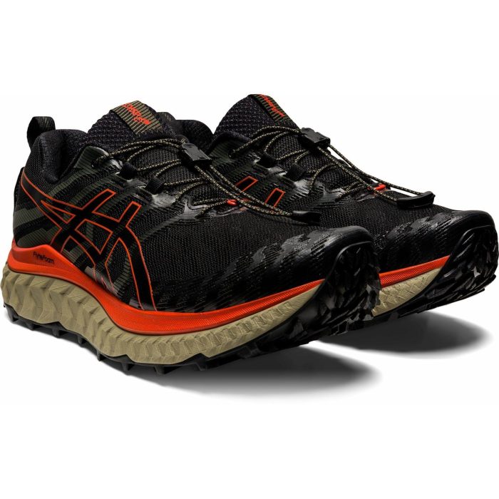 asics trabuco max mens trail running shoes black 37476136648912