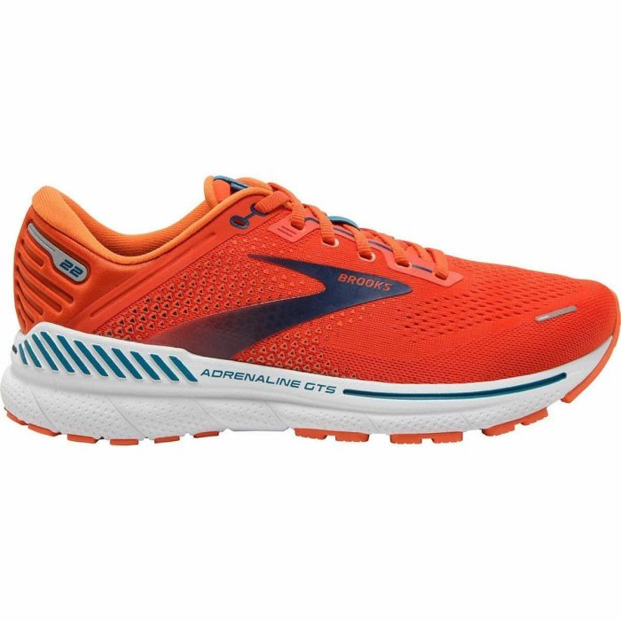 brooks adrenaline gts 22 mens running shoes orange 29973055078608