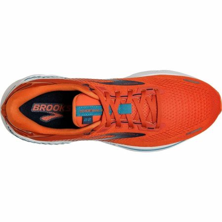 brooks adrenaline gts 22 mens running shoes orange 29973055275216
