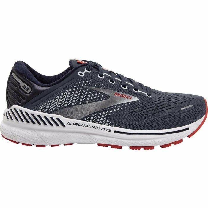 brooks adrenaline gts 22 wide fit mens running shoes navy 29675851350224