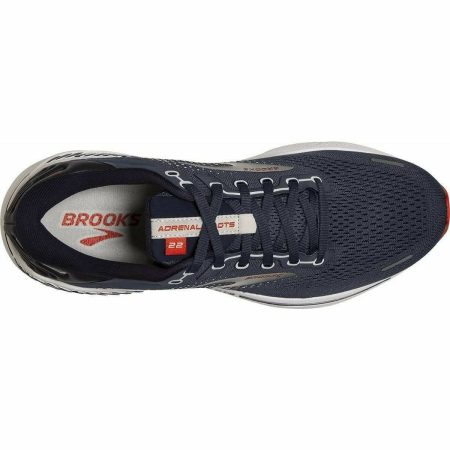 brooks adrenaline gts 22 wide fit mens running shoes navy 29675851546832