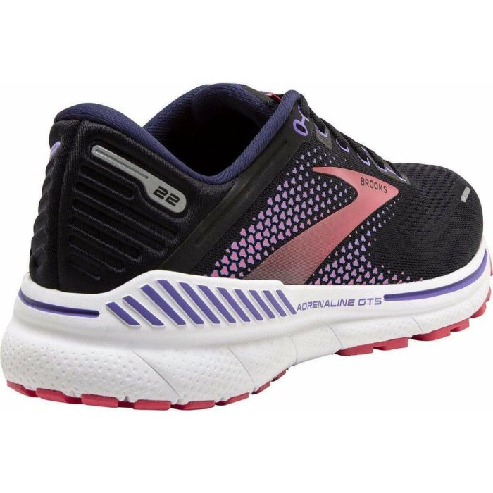 brooks adrenaline gts 22 wide fit womens running shoes black 29676284412112