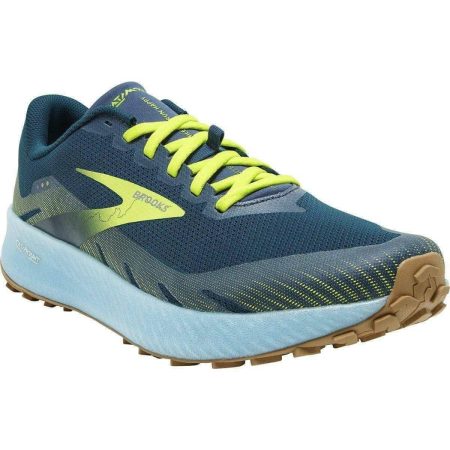 brooks catamount mens trail running shoes blue 29640590229712