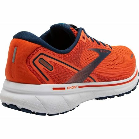 brooks ghost 14 mens running shoes orange 30103797825744