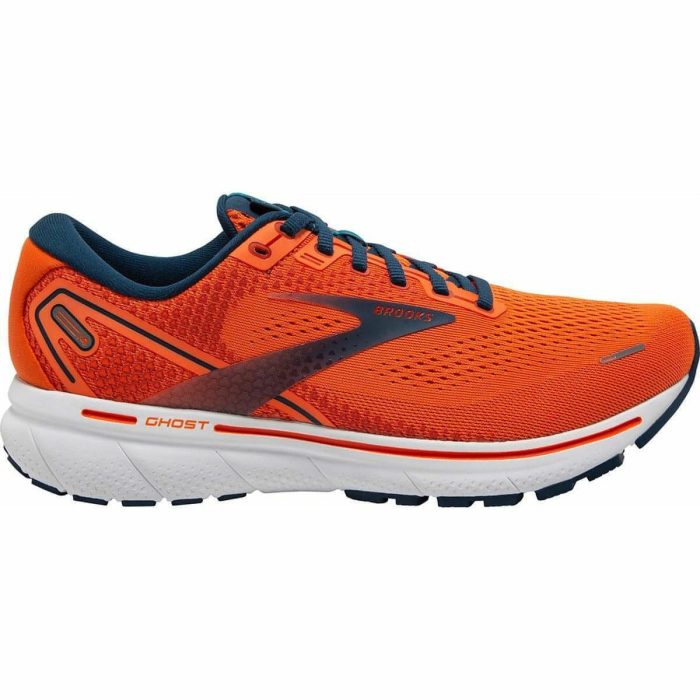 brooks ghost 14 mens running shoes orange 30103797989584