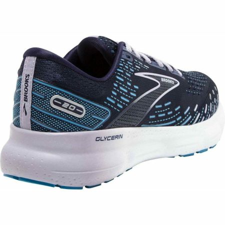 brooks glycerin 20 wide fit womens running shoes blue 29684641988816