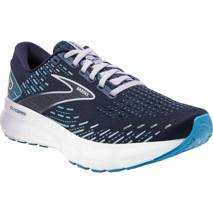 brooks glycerin 20 womens running shoes blue 29684604764368