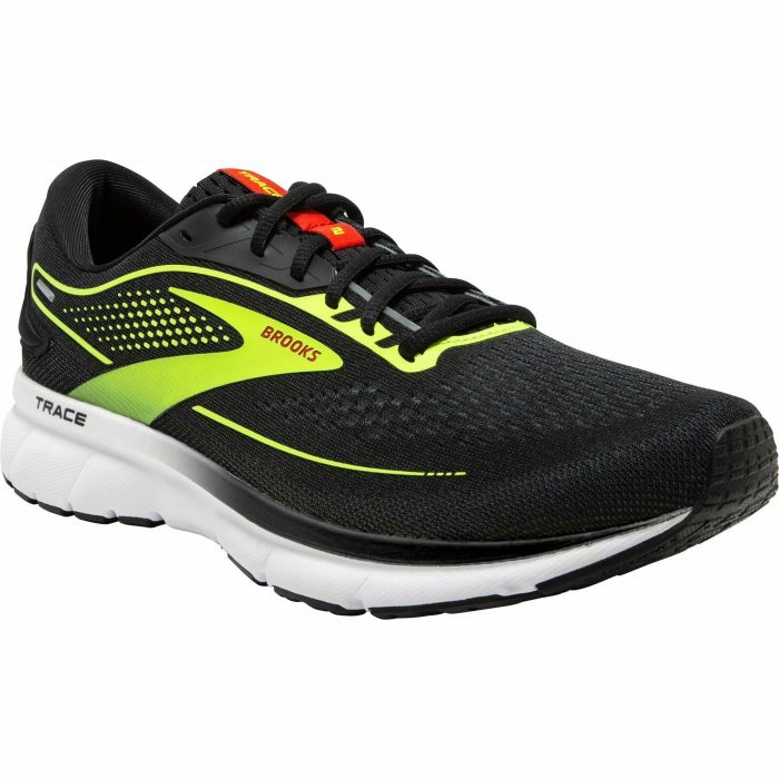 brooks trace 2 mens running shoes black 37408055099600