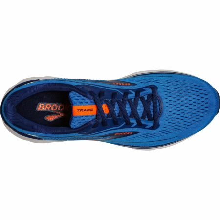 brooks trace 2 mens running shoes blue 37408086851792