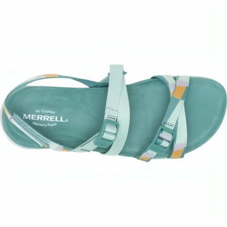 merrell district 3 backstrap web womens sandals green 37363526533328