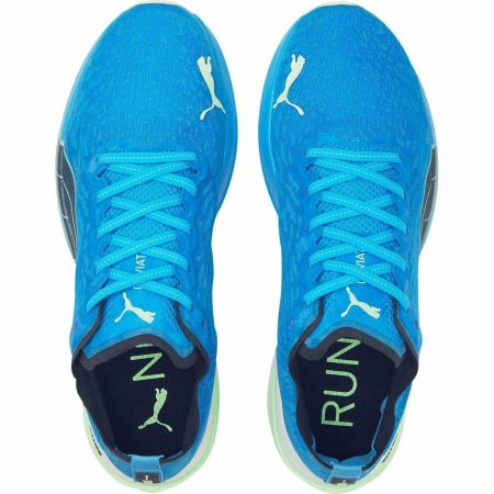 puma deviate nitro wildwash mens running shoes blue 37340652404944