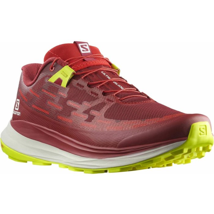 salomon ultra glide mens trail running shoes red 37411323052240