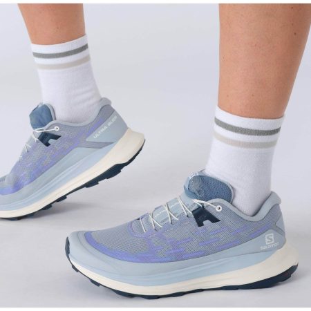 salomon ultra glide womens trail running shoes blue 37411376955600
