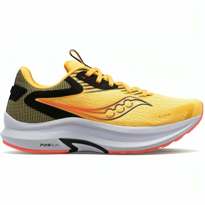 saucony axon 2 mens running shoes yellow 37446718226640