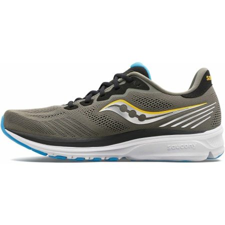 saucony ride 14 mens running shoes grey 29771865522384