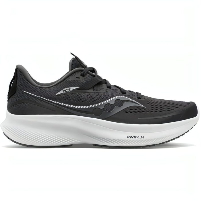 saucony ride 15 wide fit mens running shoes black 37222700384464